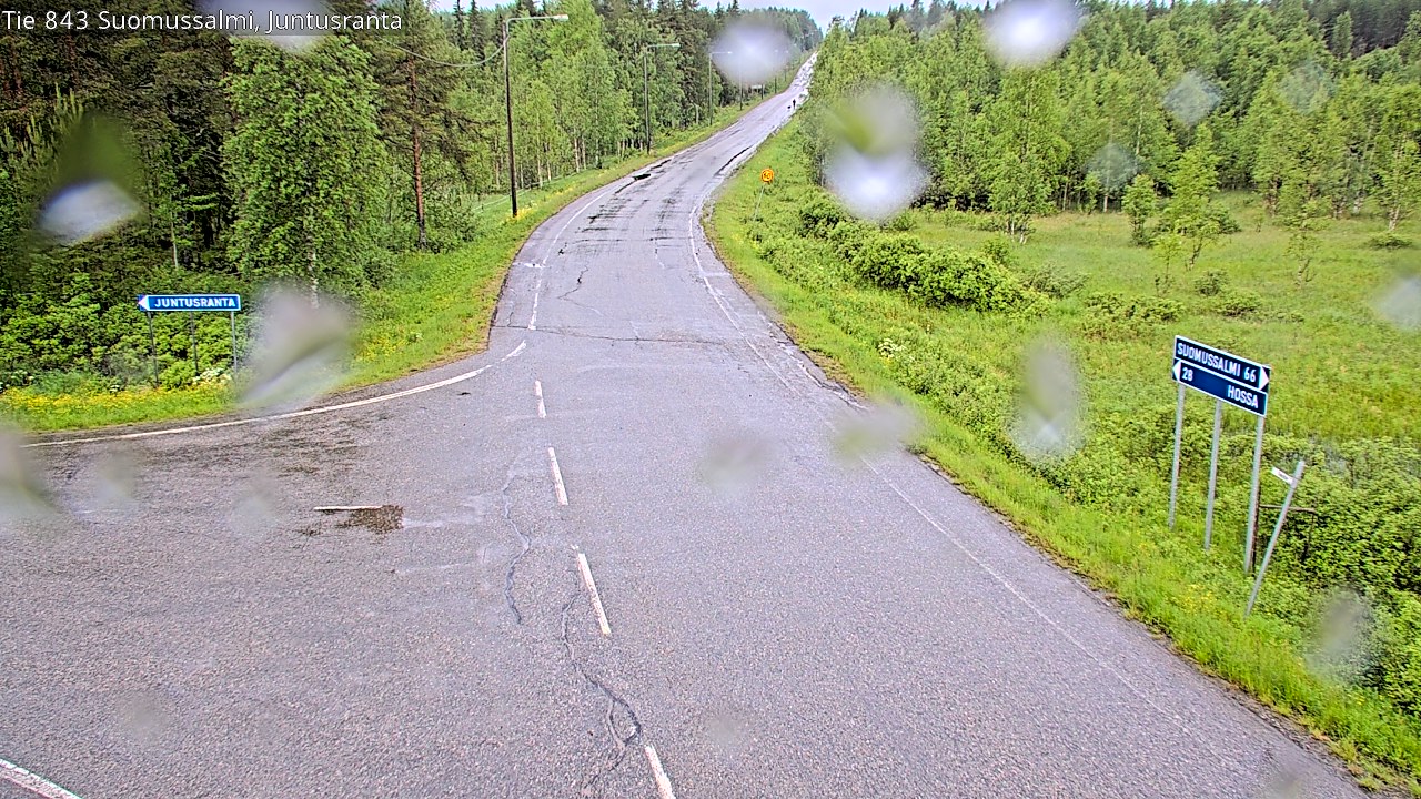 Kelikamerat Kuva Tie 843 Suomussalmi, Juntusranta, Suomussalmi, Kainuu