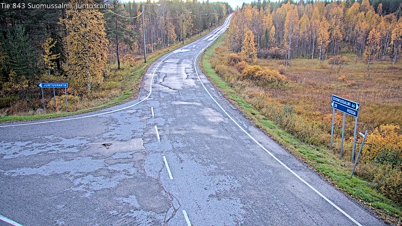 Kelikamerat Kuva Tie 843 Suomussalmi, Juntusranta, Suomussalmi, Kainuu