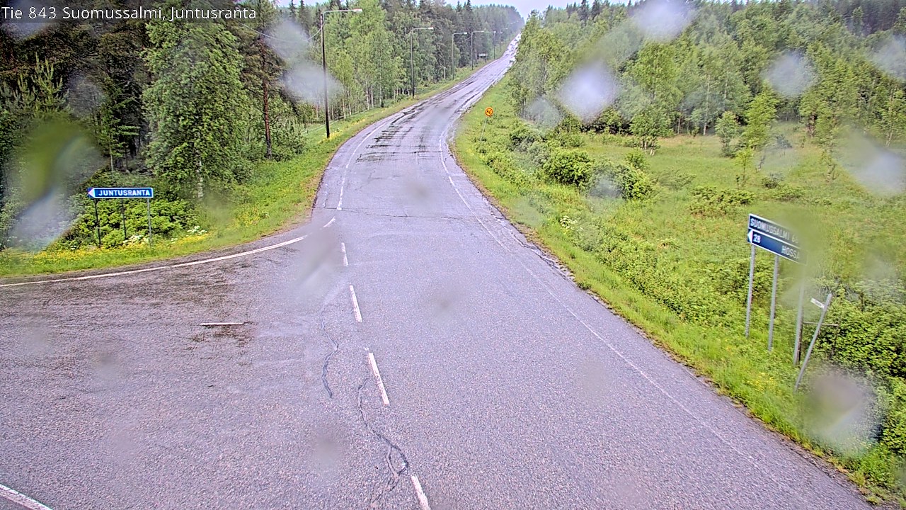 Kelikamerat Kuva Tie 843 Suomussalmi, Juntusranta, Suomussalmi, Kainuu