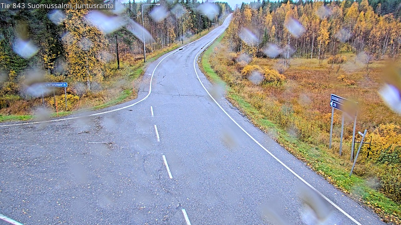 Weather Camera Image Road 843 Suomussalmi, Juntusranta, Suomussalmi, Kainuu