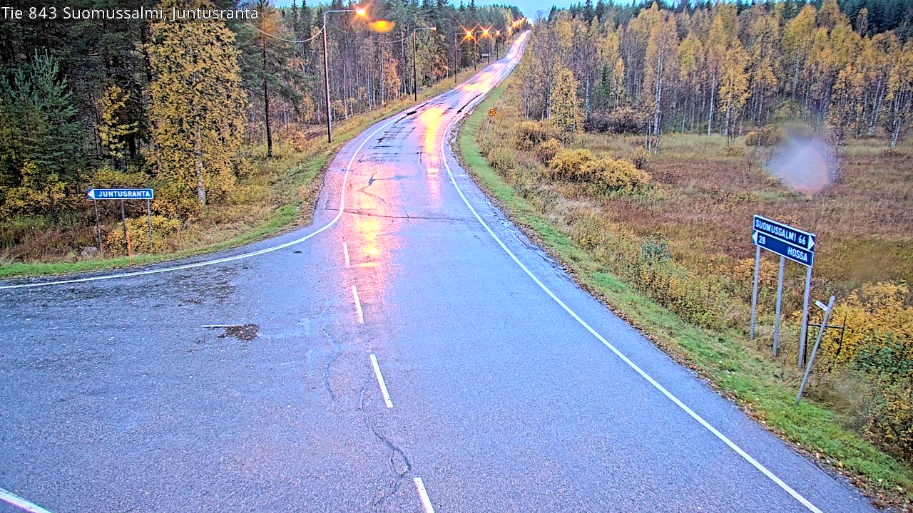 Kelikamerat Kuva Tie 843 Suomussalmi, Juntusranta, Suomussalmi, Kainuu