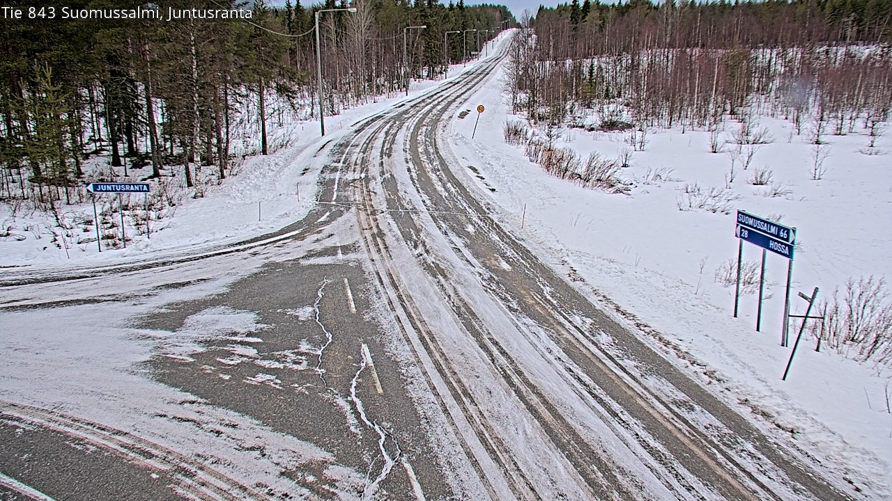 Kelikamerat Kuva Tie 843 Suomussalmi, Juntusranta, Suomussalmi, Kainuu