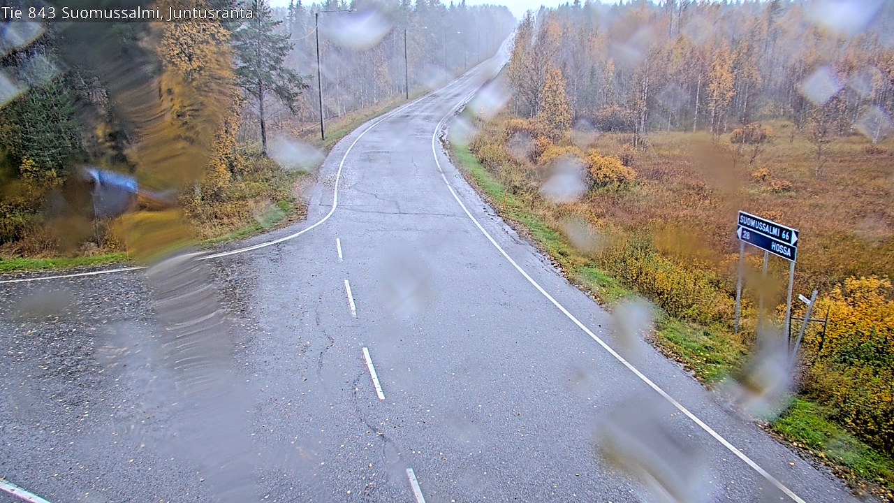 Weather Camera Image Road 843 Suomussalmi, Juntusranta, Suomussalmi, Kainuu
