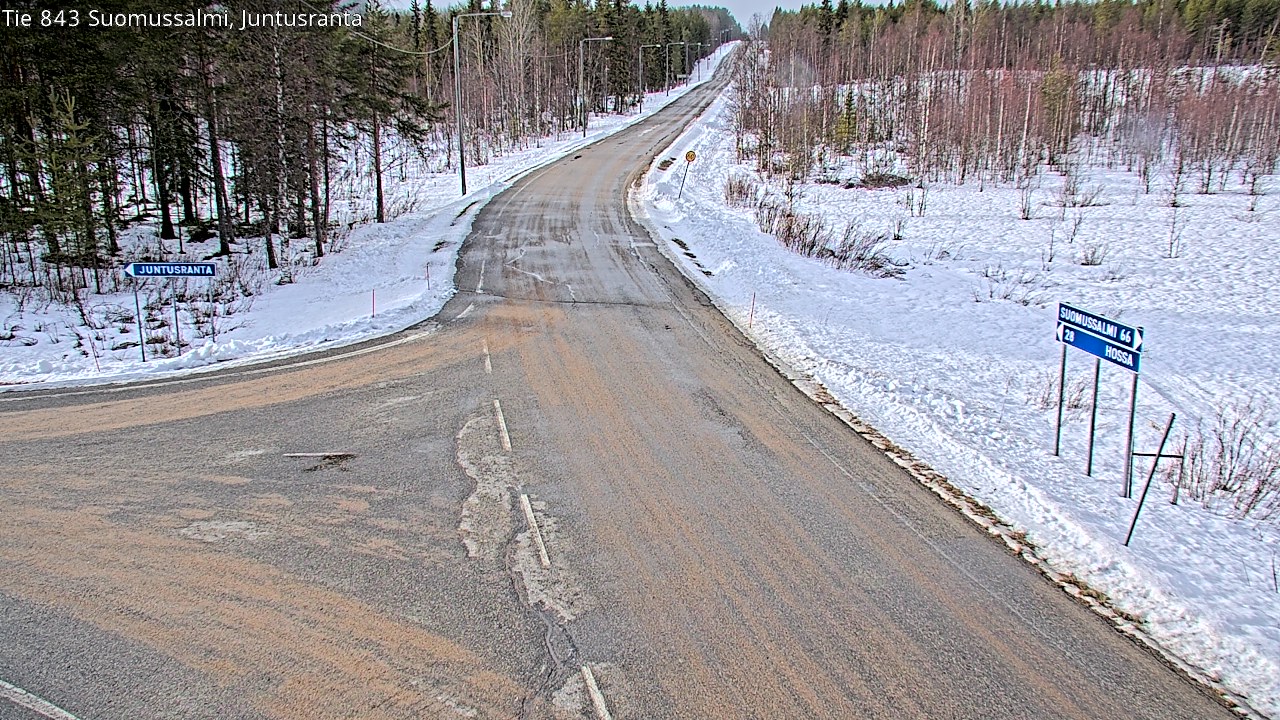Kelikamerat Kuva Tie 843 Suomussalmi, Juntusranta, Suomussalmi, Kainuu