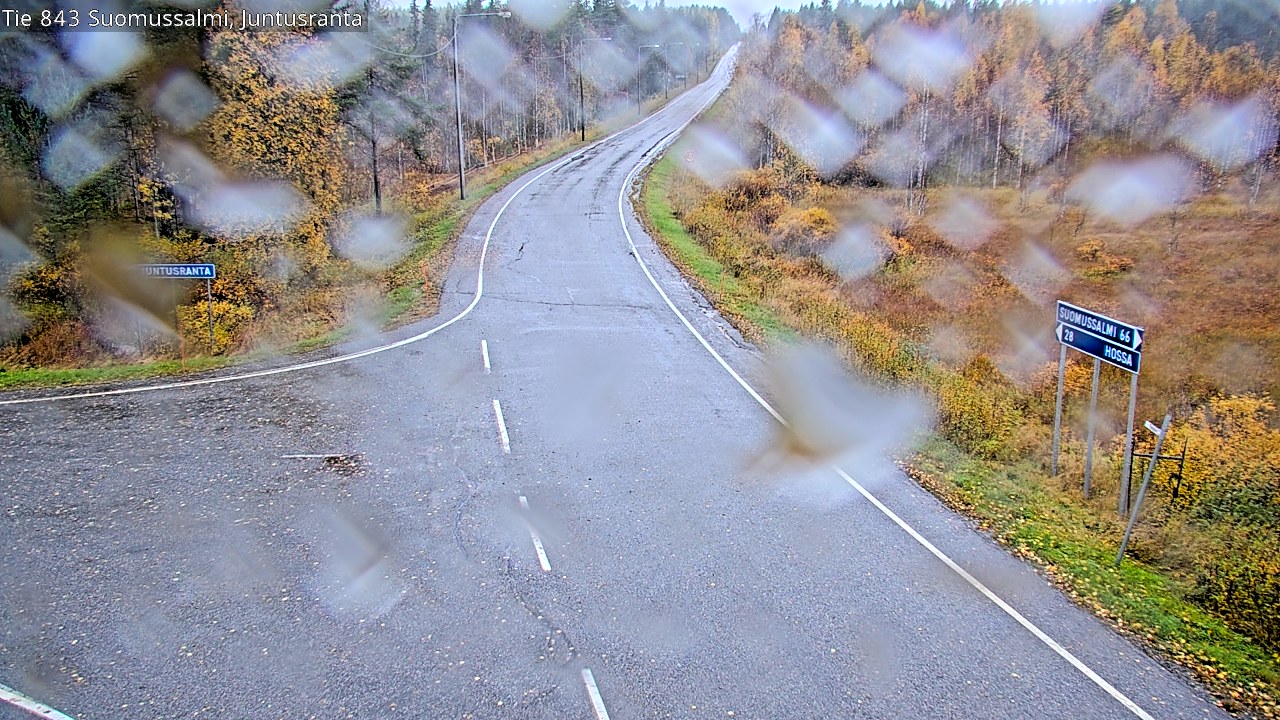 Weather Camera Image Road 843 Suomussalmi, Juntusranta, Suomussalmi, Kainuu