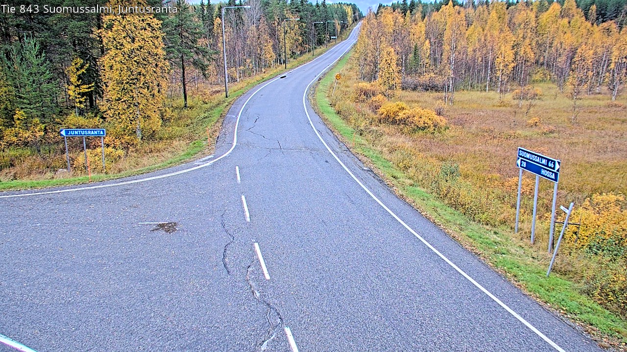 Kelikamerat Kuva Tie 843 Suomussalmi, Juntusranta, Suomussalmi, Kainuu