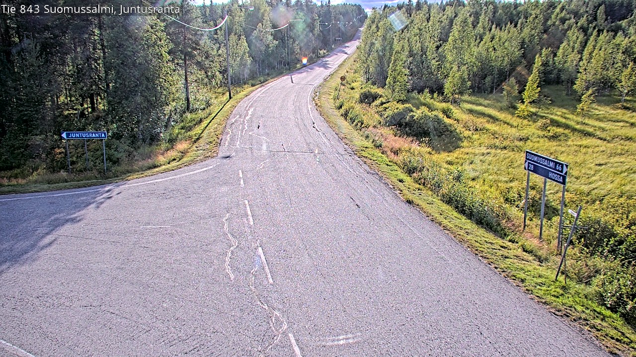 Kelikamerat Kuva Tie 843 Suomussalmi, Juntusranta, Suomussalmi, Kainuu