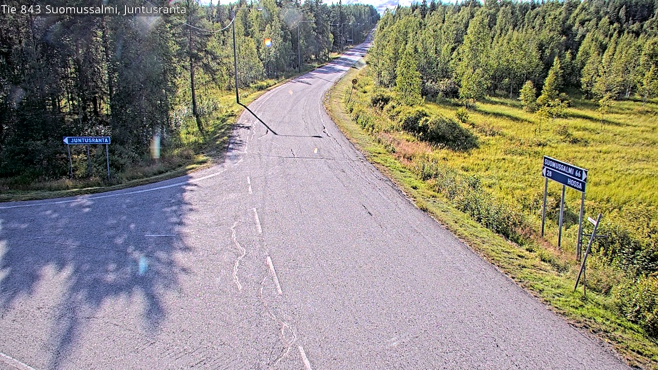 Kelikamerat Kuva Tie 843 Suomussalmi, Juntusranta, Suomussalmi, Kainuu