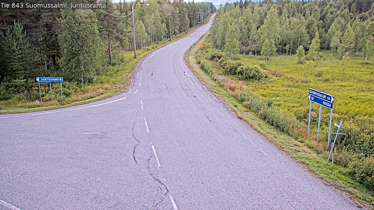 Kelikamerat Kuva Tie 843 Suomussalmi, Juntusranta, Suomussalmi, Kainuu