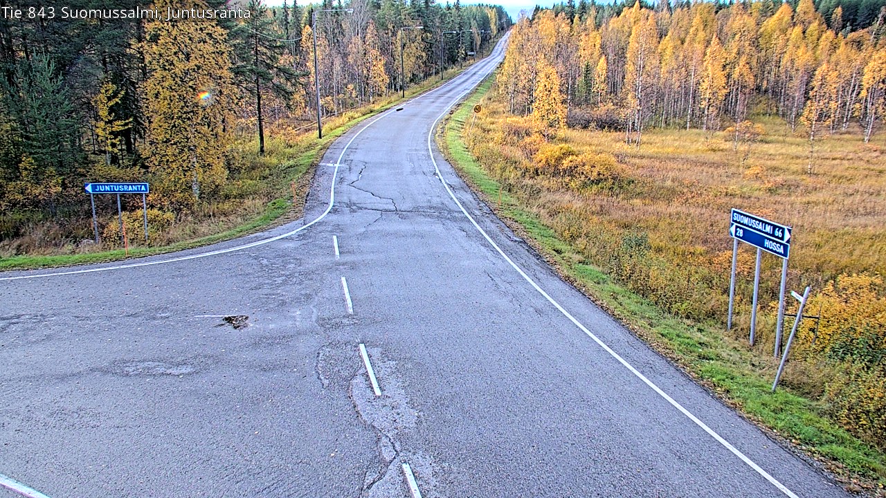 Kelikamerat Kuva Tie 843 Suomussalmi, Juntusranta, Suomussalmi, Kainuu