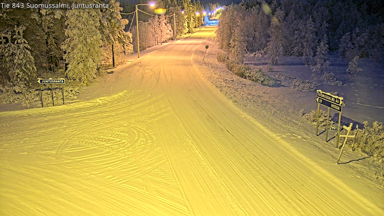 Kelikamerat Kuva Tie 843 Suomussalmi, Juntusranta, Suomussalmi, Kainuu