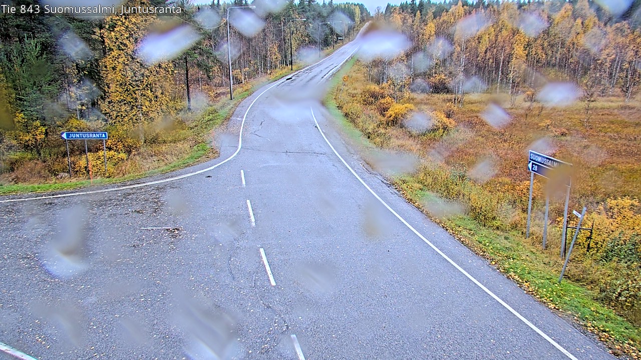 Weather Camera Image Road 843 Suomussalmi, Juntusranta, Suomussalmi, Kainuu
