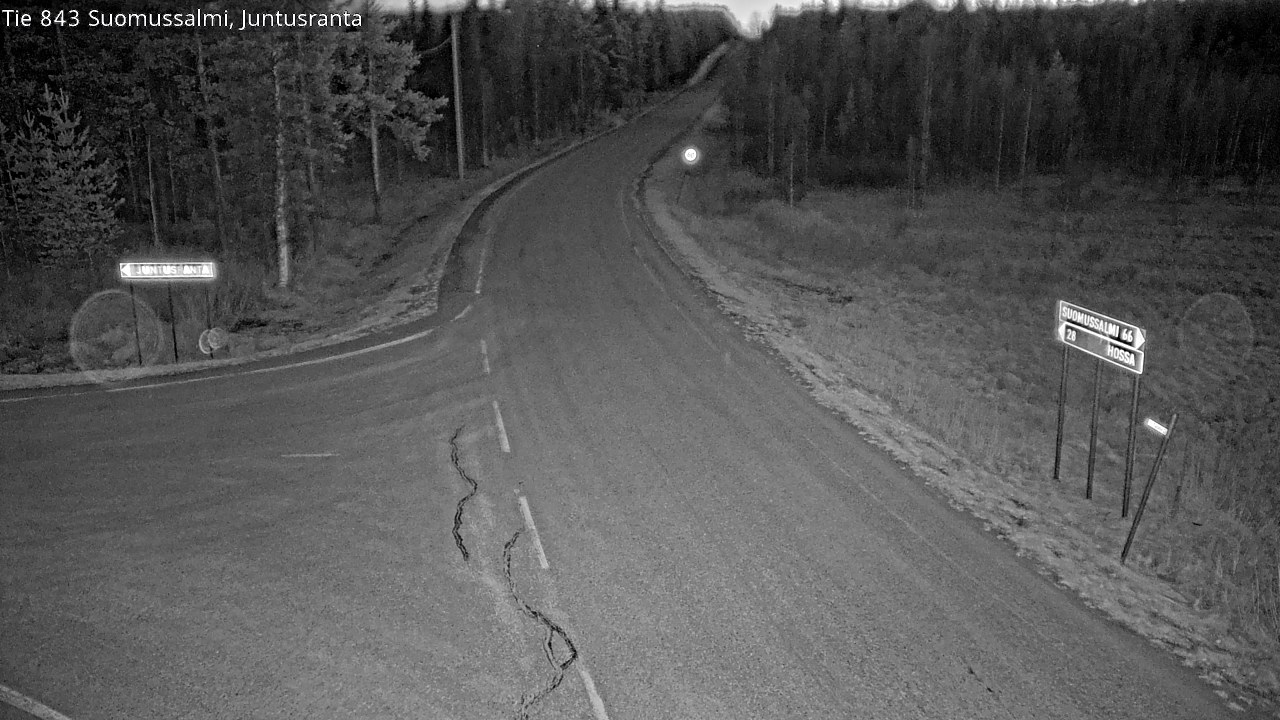 Kelikamerat Kuva Tie 843 Suomussalmi, Juntusranta, Suomussalmi, Kainuu