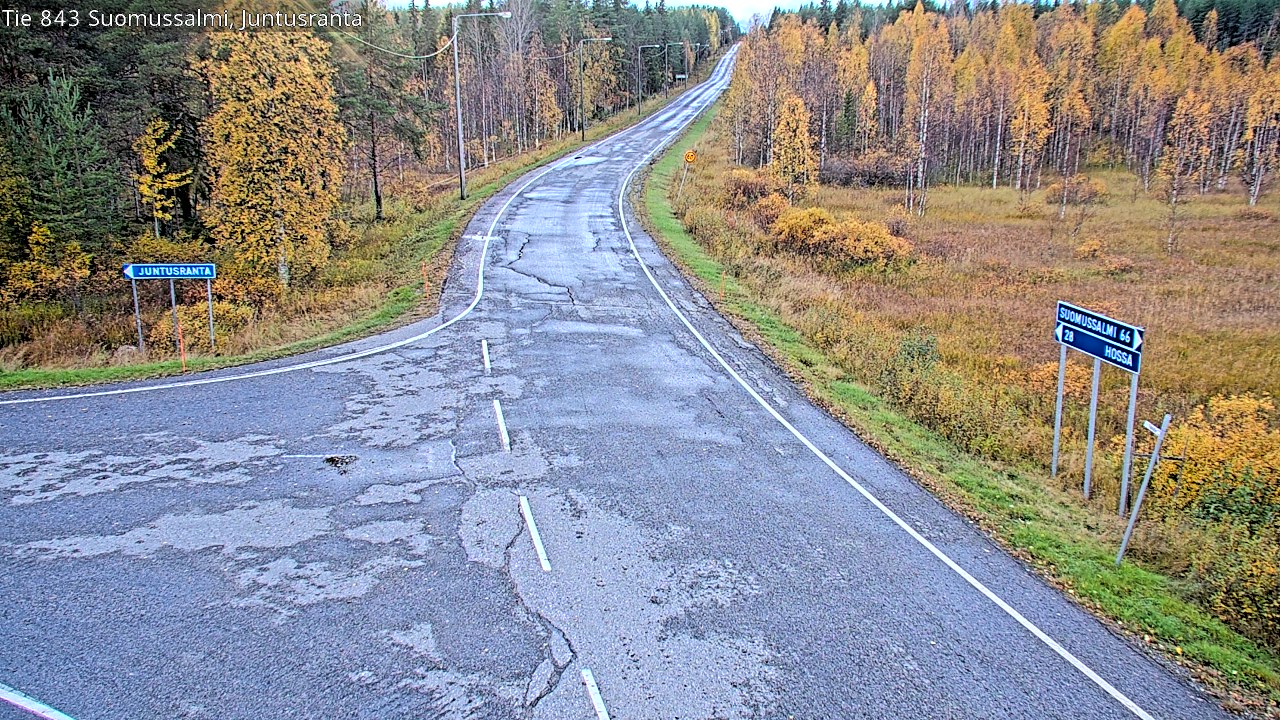 Kelikamerat Kuva Tie 843 Suomussalmi, Juntusranta, Suomussalmi, Kainuu