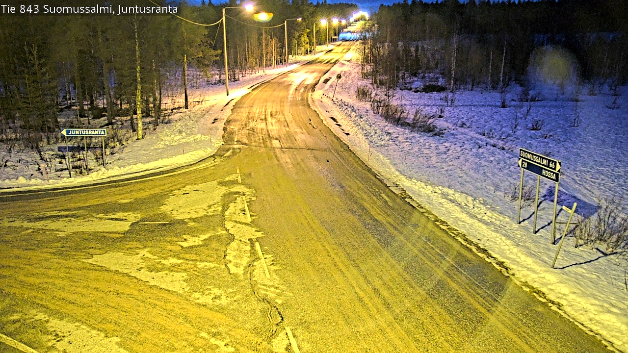 Kelikamerat Kuva Tie 843 Suomussalmi, Juntusranta, Suomussalmi, Kainuu