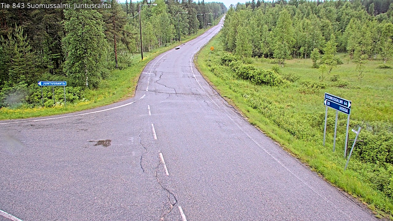 Kelikamerat Kuva Tie 843 Suomussalmi, Juntusranta, Suomussalmi, Kainuu
