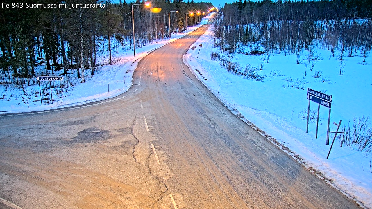 Kelikamerat Kuva Tie 843 Suomussalmi, Juntusranta, Suomussalmi, Kainuu