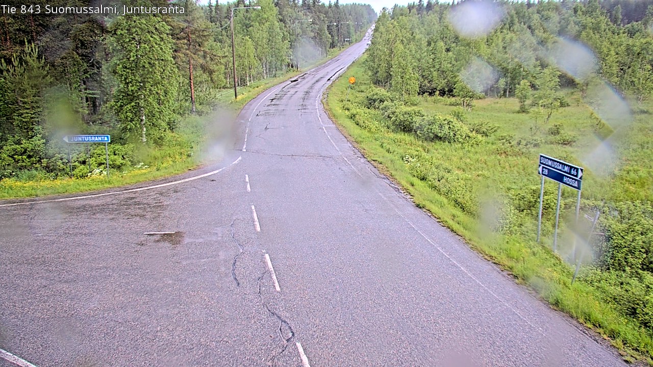 Kelikamerat Kuva Tie 843 Suomussalmi, Juntusranta, Suomussalmi, Kainuu