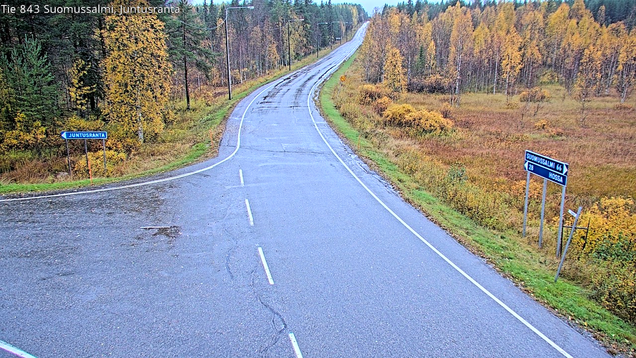 Weather Camera Image Road 843 Suomussalmi, Juntusranta, Suomussalmi, Kainuu