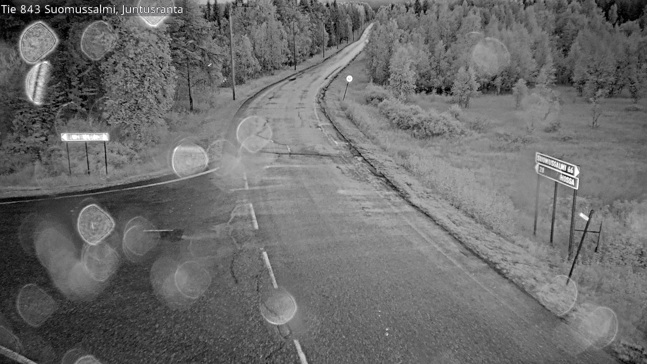 Kelikamerat Kuva Tie 843 Suomussalmi, Juntusranta, Suomussalmi, Kainuu