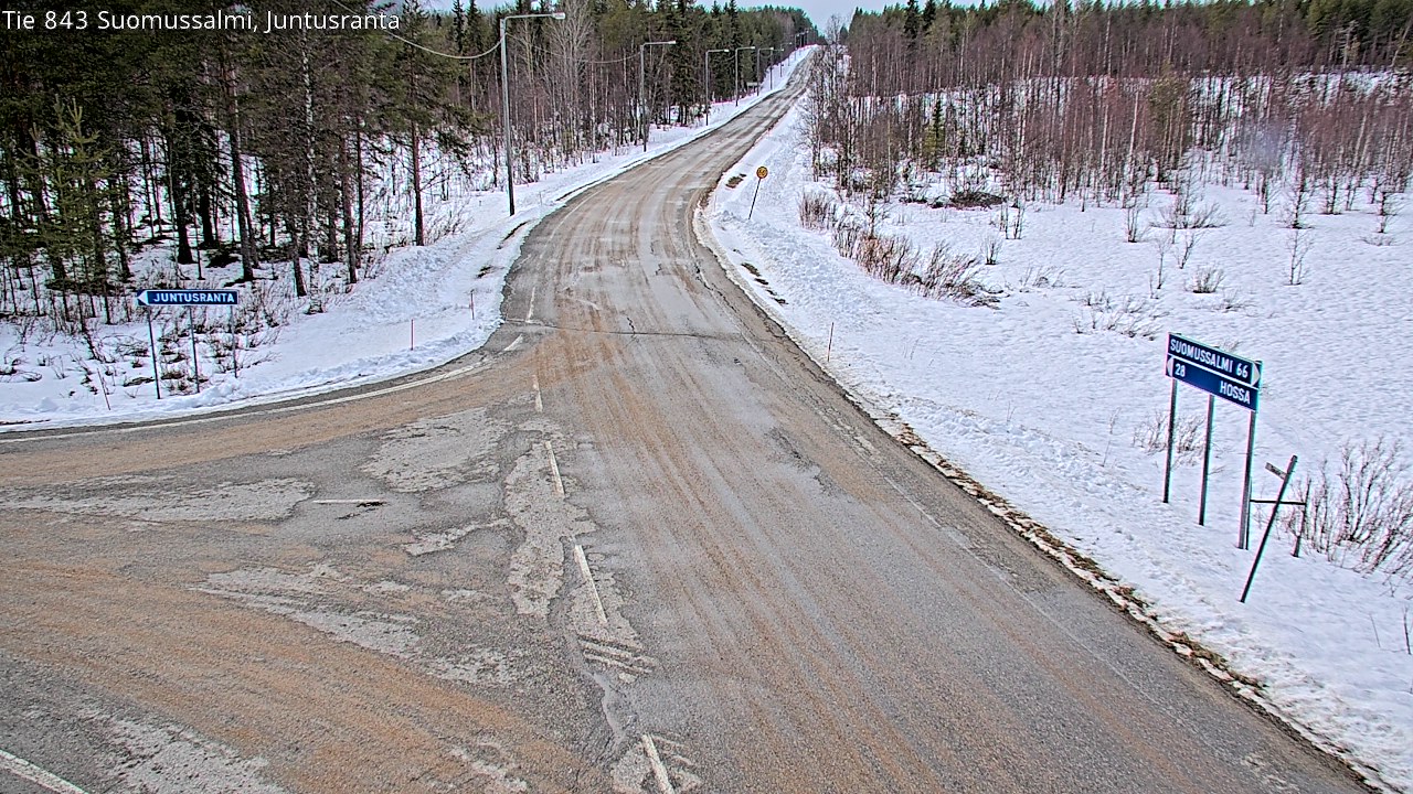 Kelikamerat Kuva Tie 843 Suomussalmi, Juntusranta, Suomussalmi, Kainuu