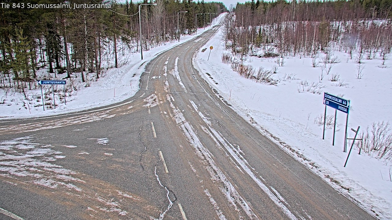Kelikamerat Kuva Tie 843 Suomussalmi, Juntusranta, Suomussalmi, Kainuu