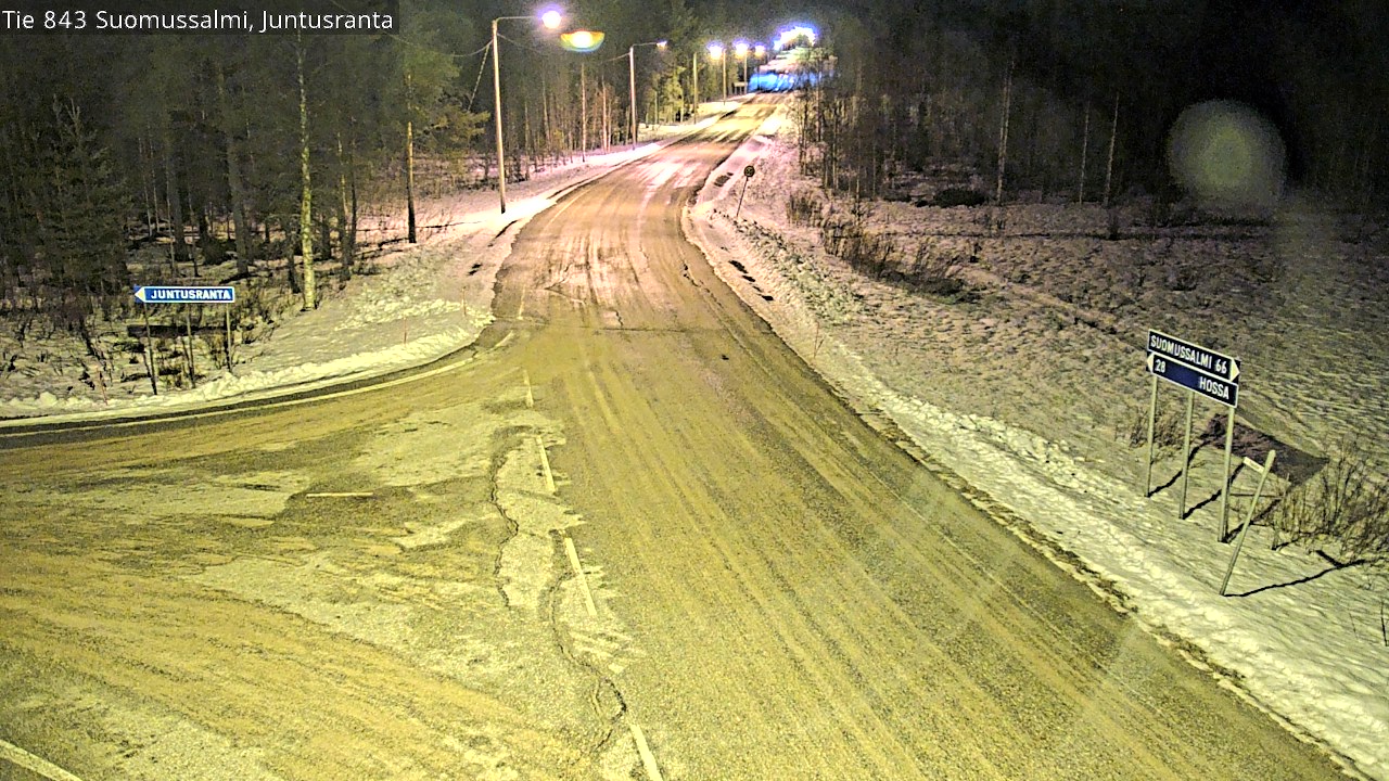 Kelikamerat Kuva Tie 843 Suomussalmi, Juntusranta, Suomussalmi, Kainuu