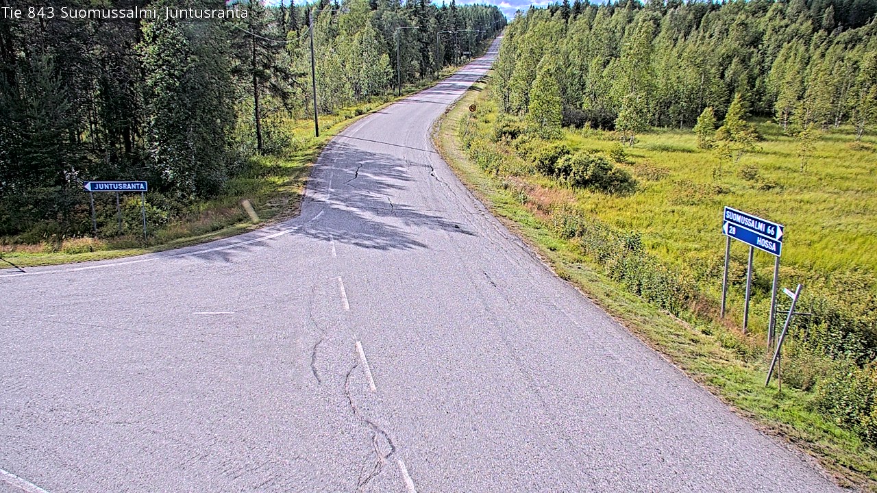Kelikamerat Kuva Tie 843 Suomussalmi, Juntusranta, Suomussalmi, Kainuu