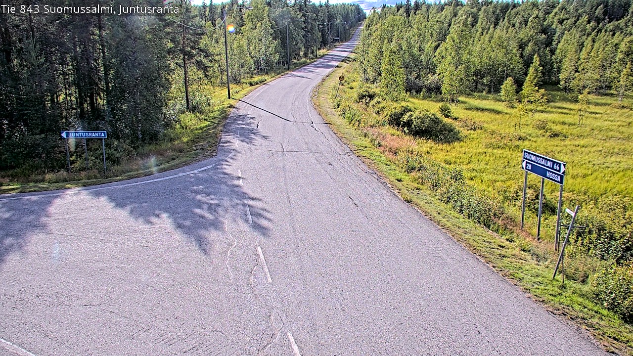 Kelikamerat Kuva Tie 843 Suomussalmi, Juntusranta, Suomussalmi, Kainuu
