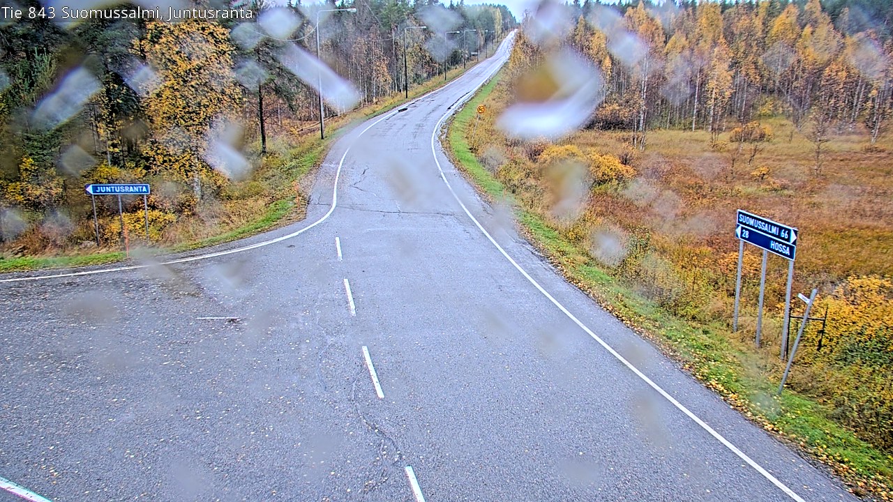 Weather Camera Image Road 843 Suomussalmi, Juntusranta, Suomussalmi, Kainuu
