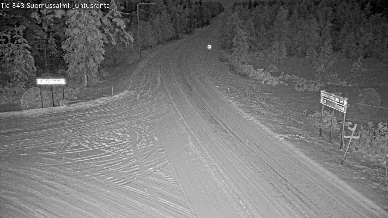 Kelikamerat Kuva Tie 843 Suomussalmi, Juntusranta, Suomussalmi, Kainuu