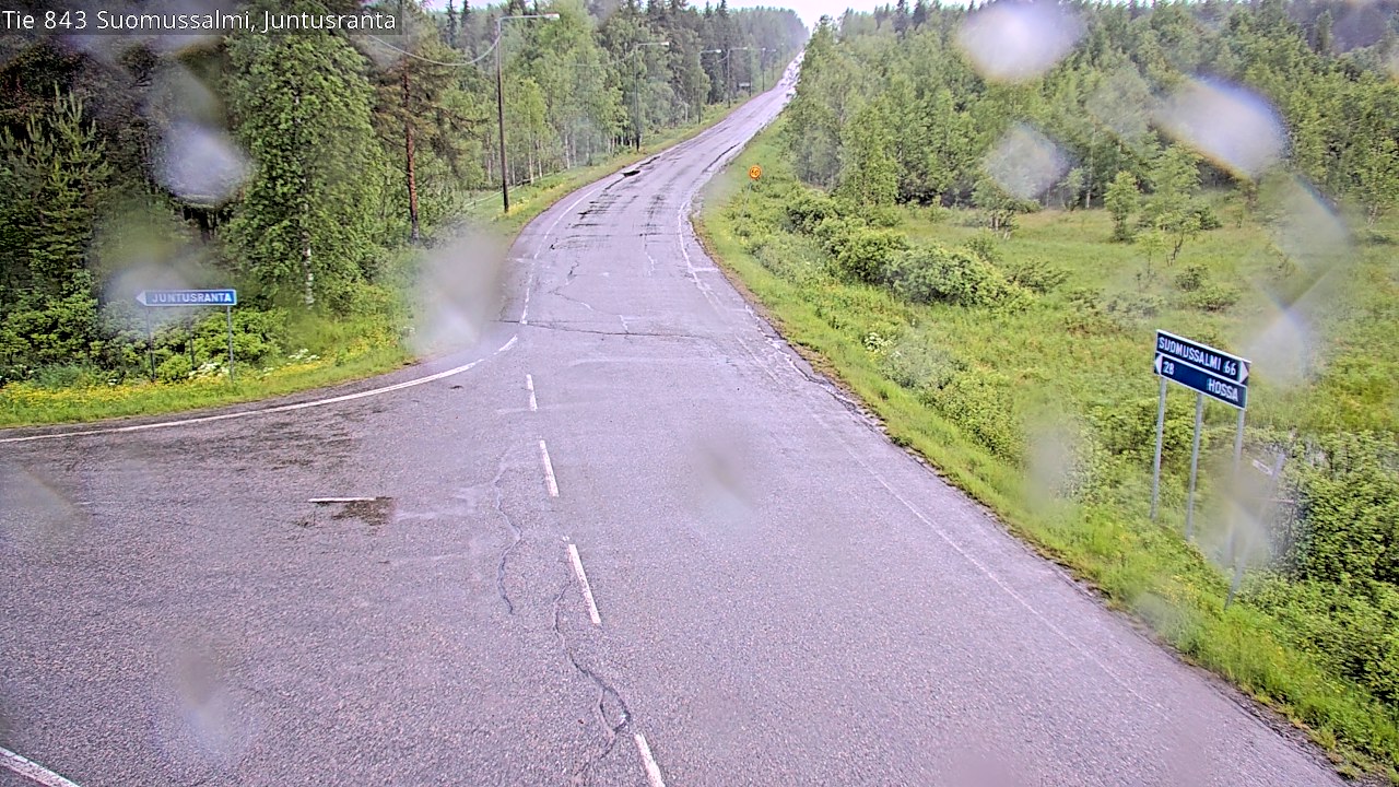 Kelikamerat Kuva Tie 843 Suomussalmi, Juntusranta, Suomussalmi, Kainuu
