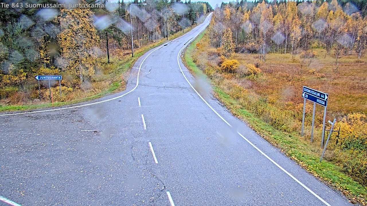 Weather Camera Image Road 843 Suomussalmi, Juntusranta, Suomussalmi, Kainuu