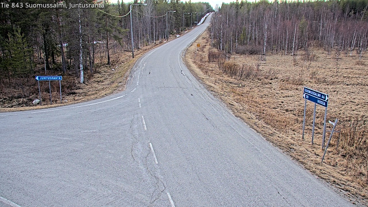 Kelikamerat Kuva Tie 843 Suomussalmi, Juntusranta, Suomussalmi, Kainuu