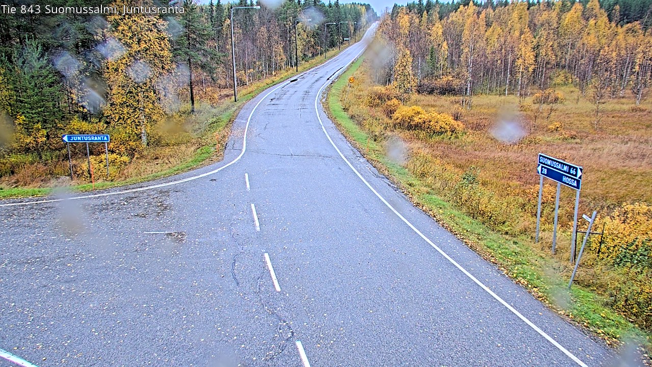 Weather Camera Image Road 843 Suomussalmi, Juntusranta, Suomussalmi, Kainuu