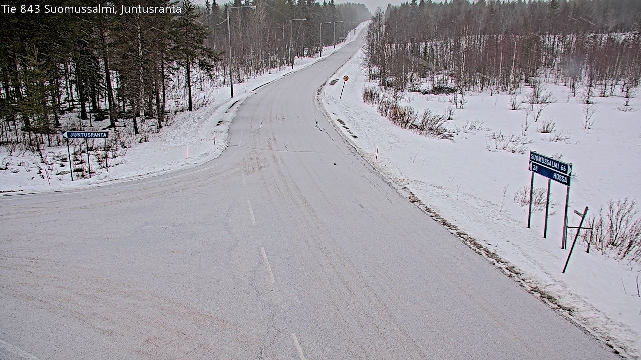 Kelikamerat Kuva Tie 843 Suomussalmi, Juntusranta, Suomussalmi, Kainuu