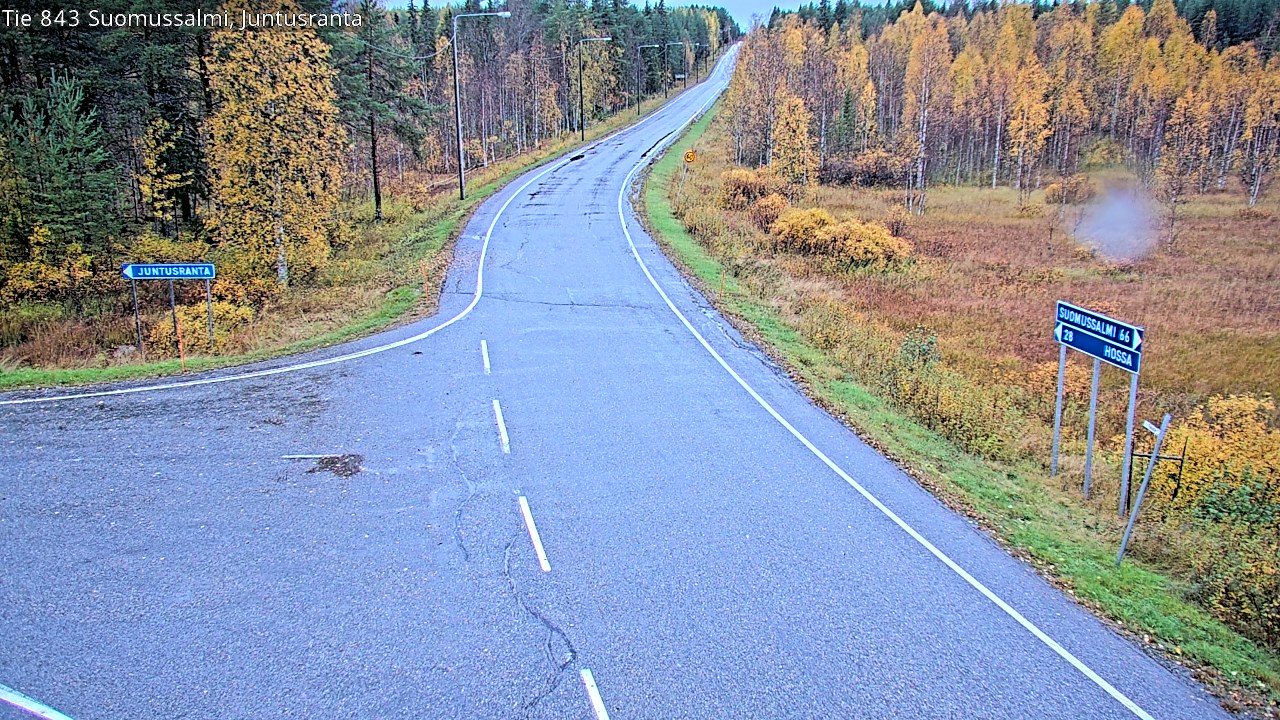 Kelikamerat Kuva Tie 843 Suomussalmi, Juntusranta, Suomussalmi, Kainuu