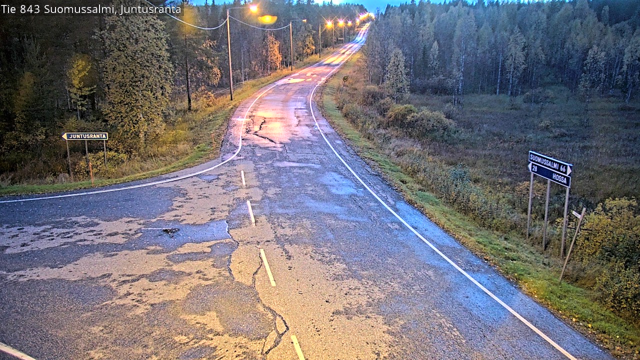 Kelikamerat Kuva Tie 843 Suomussalmi, Juntusranta, Suomussalmi, Kainuu