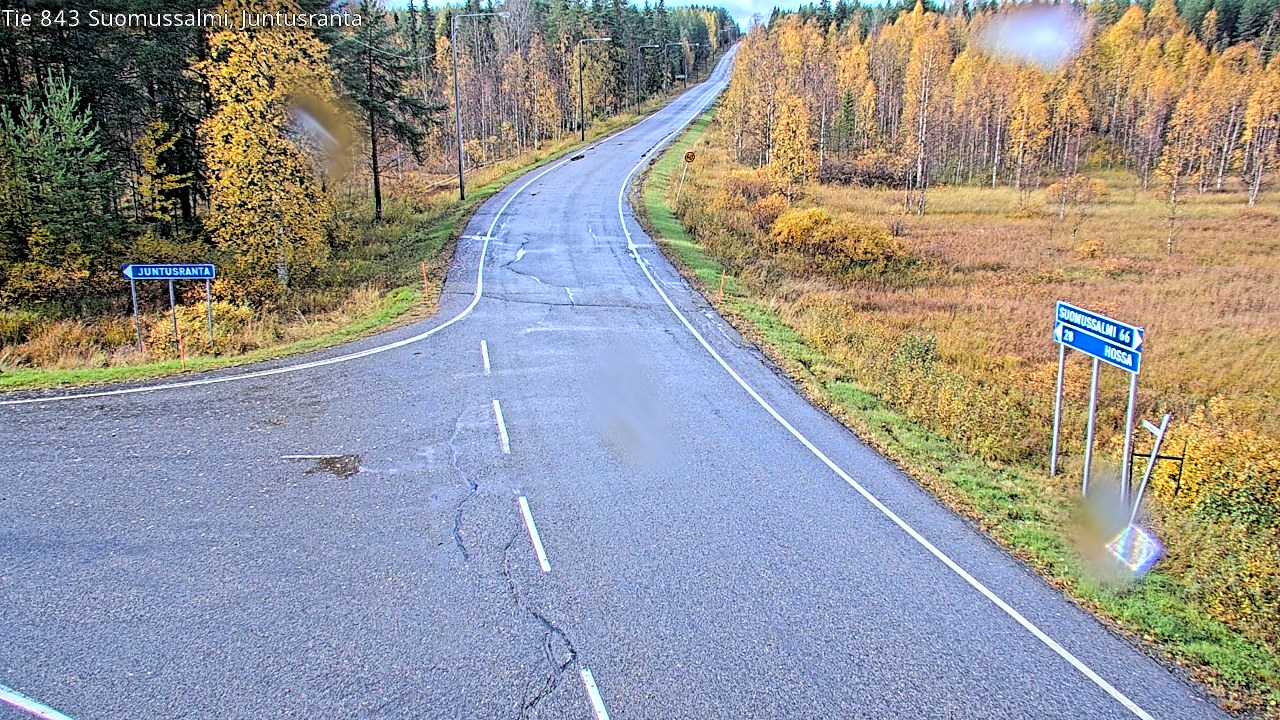 Kelikamerat Kuva Tie 843 Suomussalmi, Juntusranta, Suomussalmi, Kainuu