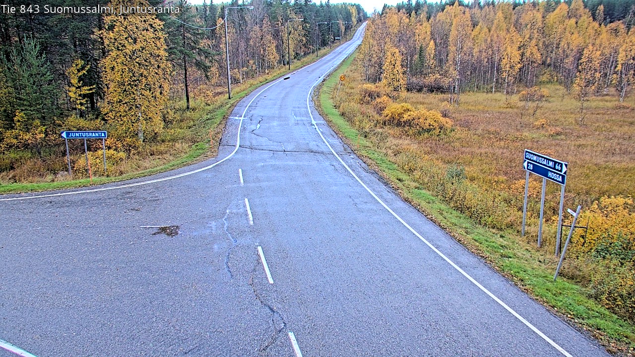 Kelikamerat Kuva Tie 843 Suomussalmi, Juntusranta, Suomussalmi, Kainuu