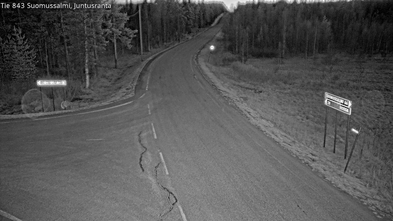 Kelikamerat Kuva Tie 843 Suomussalmi, Juntusranta, Suomussalmi, Kainuu