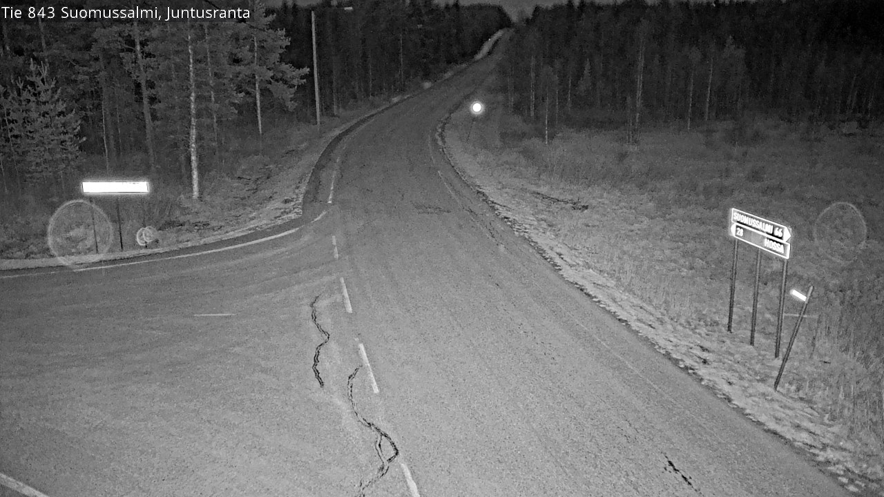 Kelikamerat Kuva Tie 843 Suomussalmi, Juntusranta, Suomussalmi, Kainuu