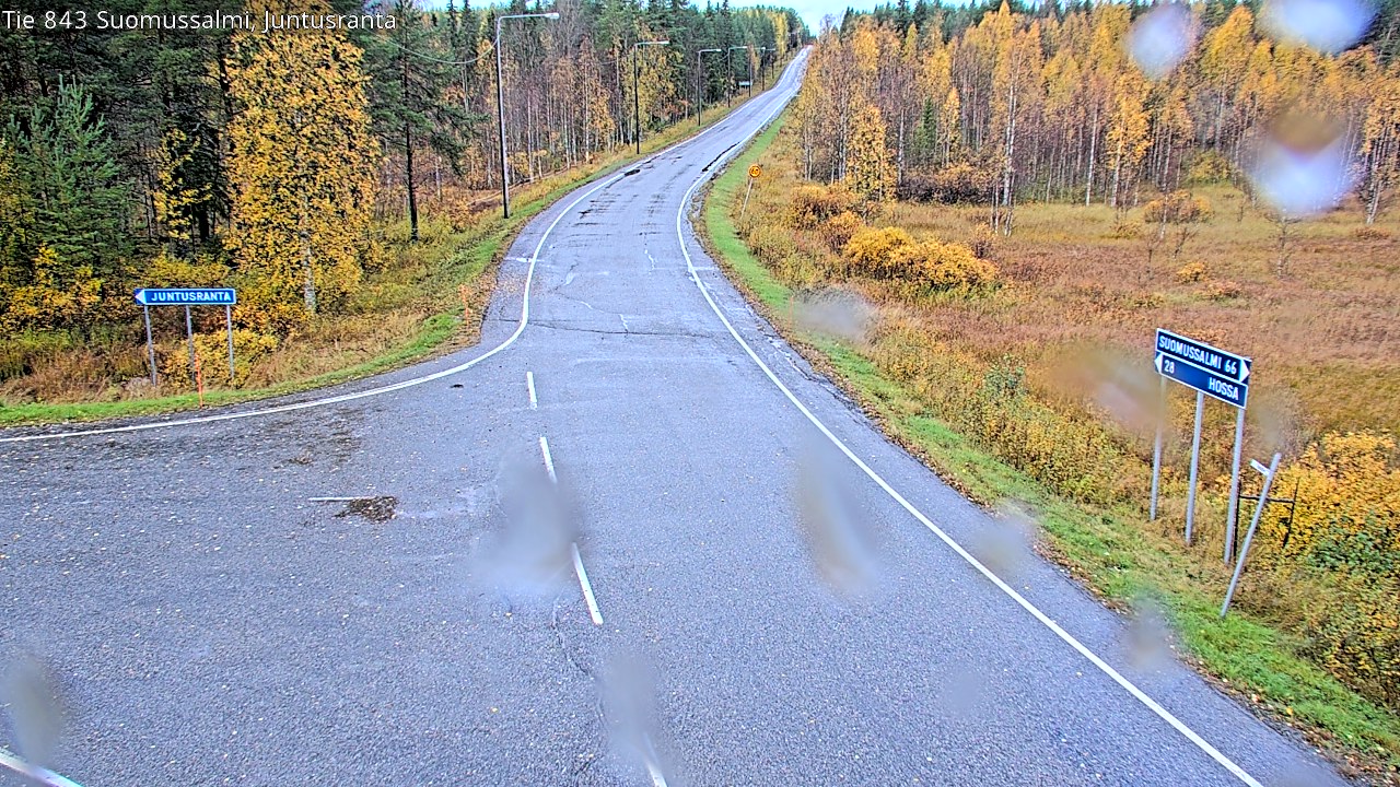 Weather Camera Image Road 843 Suomussalmi, Juntusranta, Suomussalmi, Kainuu