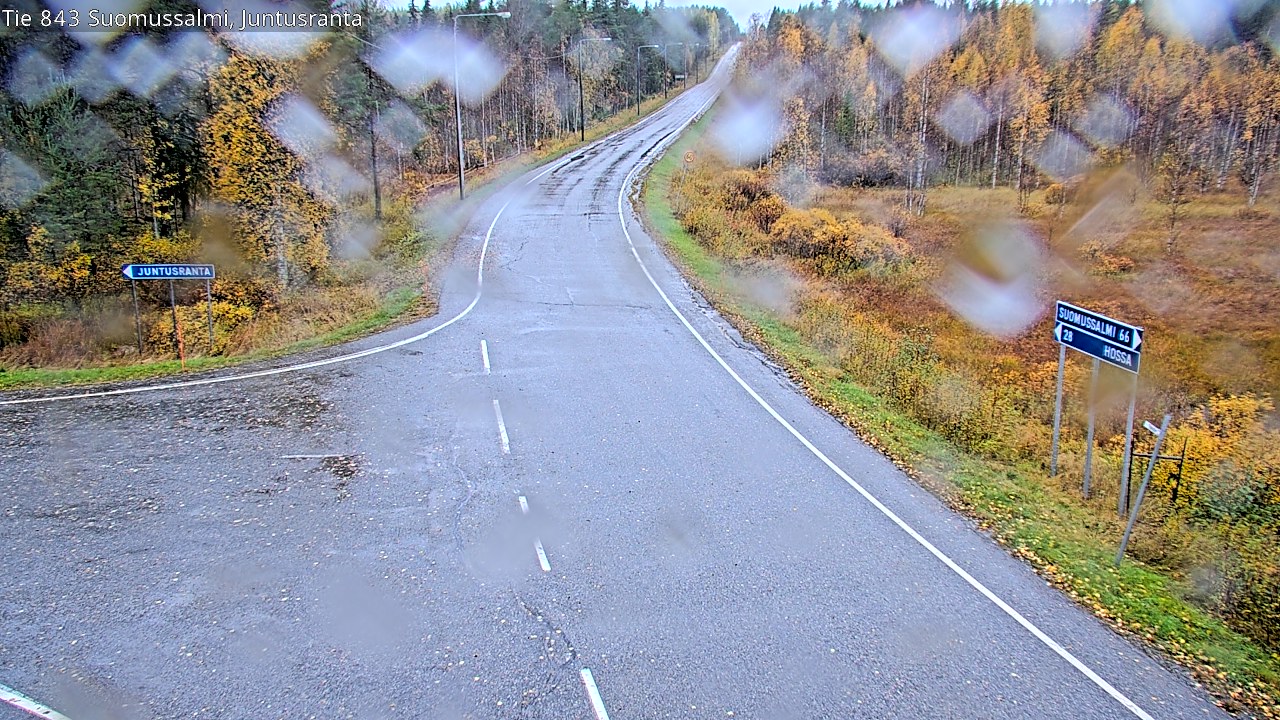 Weather Camera Image Road 843 Suomussalmi, Juntusranta, Suomussalmi, Kainuu