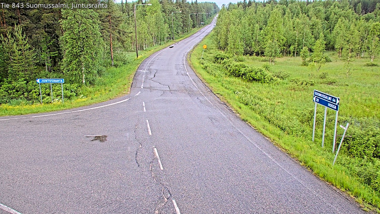 Kelikamerat Kuva Tie 843 Suomussalmi, Juntusranta, Suomussalmi, Kainuu