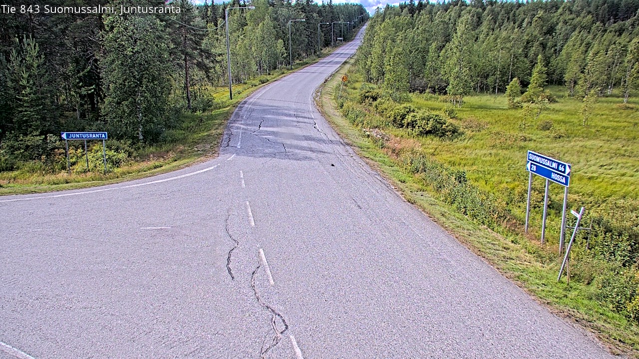 Kelikamerat Kuva Tie 843 Suomussalmi, Juntusranta, Suomussalmi, Kainuu