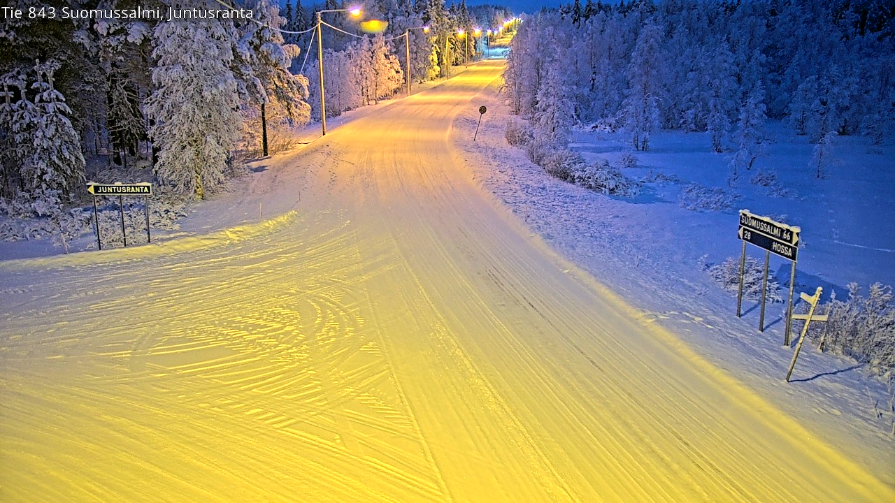 Kelikamerat Kuva Tie 843 Suomussalmi, Juntusranta, Suomussalmi, Kainuu