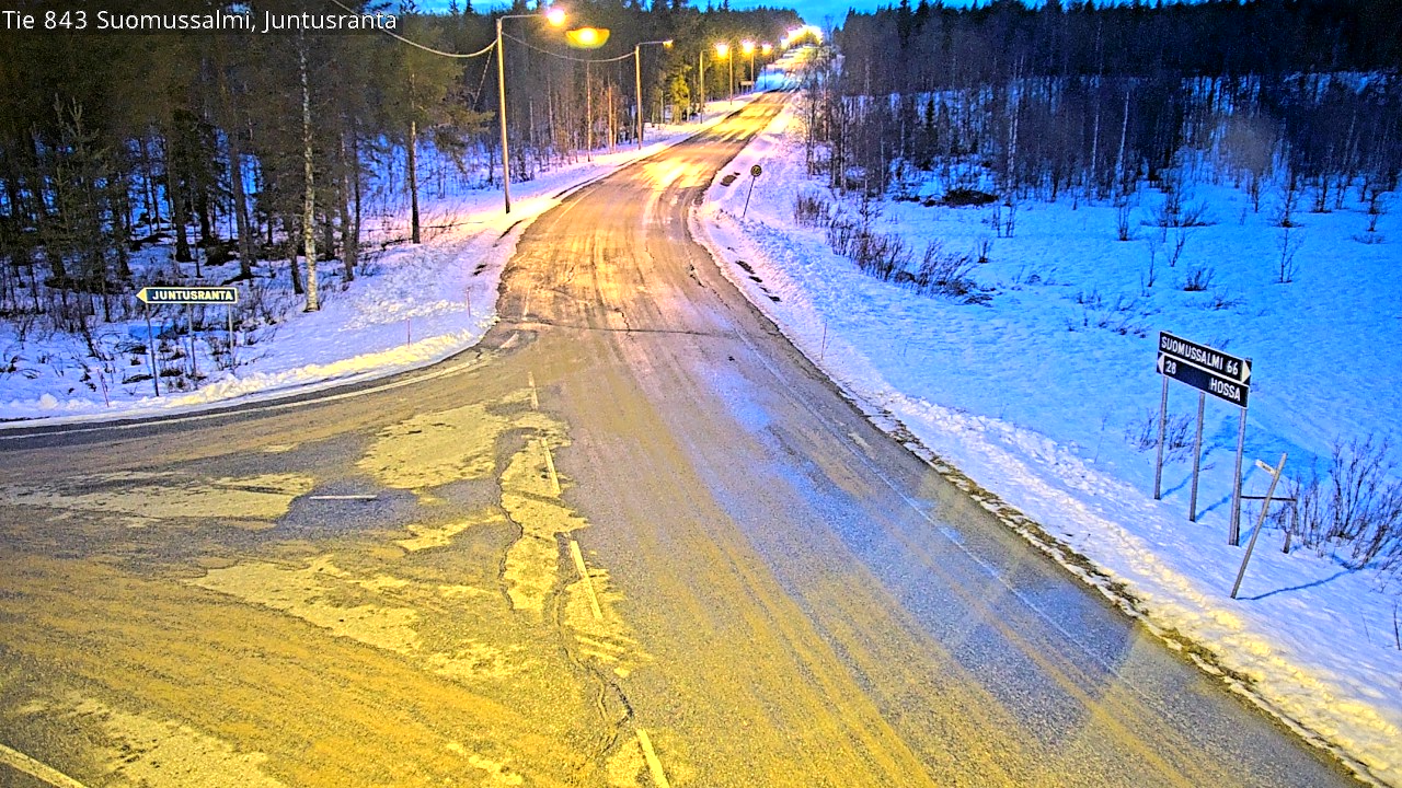 Kelikamerat Kuva Tie 843 Suomussalmi, Juntusranta, Suomussalmi, Kainuu