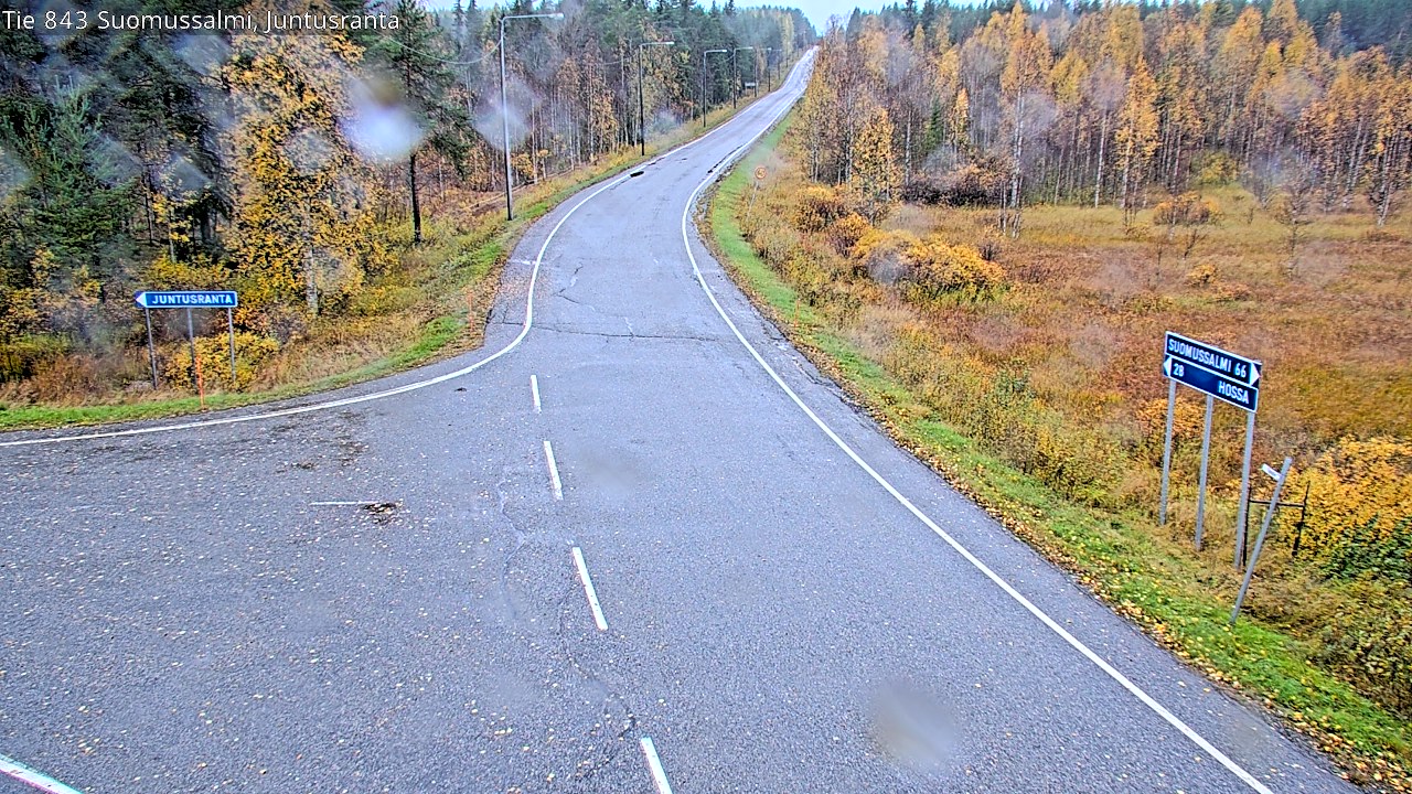 Weather Camera Image Road 843 Suomussalmi, Juntusranta, Suomussalmi, Kainuu