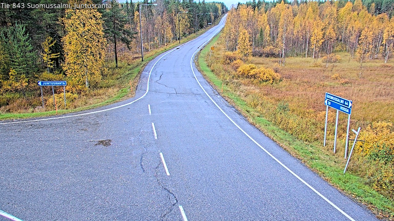 Kelikamerat Kuva Tie 843 Suomussalmi, Juntusranta, Suomussalmi, Kainuu